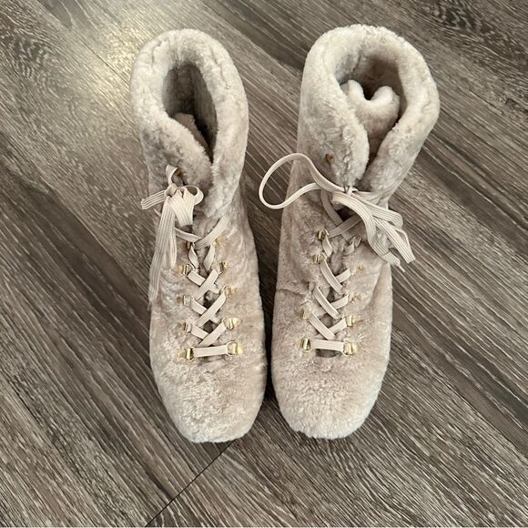 Stuart Weitzman Oceane Tall Shearling Booties - Picture 5 of 12